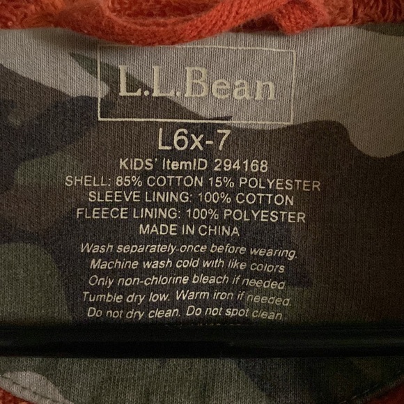 L.L. Bean little boys sweater jacket 6x-7 - Picture 3 of 11